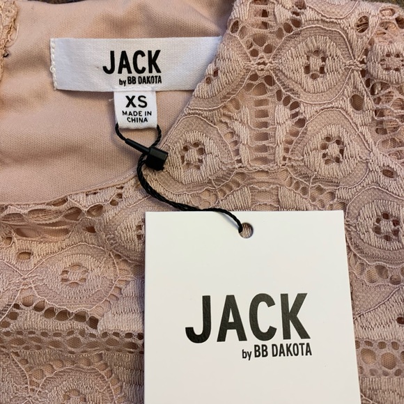 NWT Jack by BB Dakota pink lace dress. Size XS - Picture 6 of 16